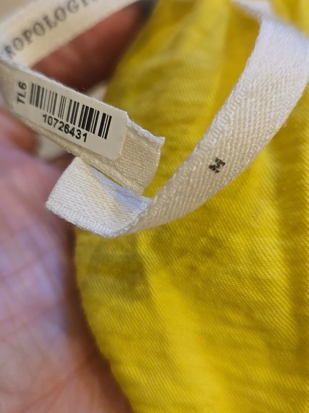 Anthropologie Yellow "The Dylan" Collared Halter Open Back Sleeveless Top - Picture 11 of 15